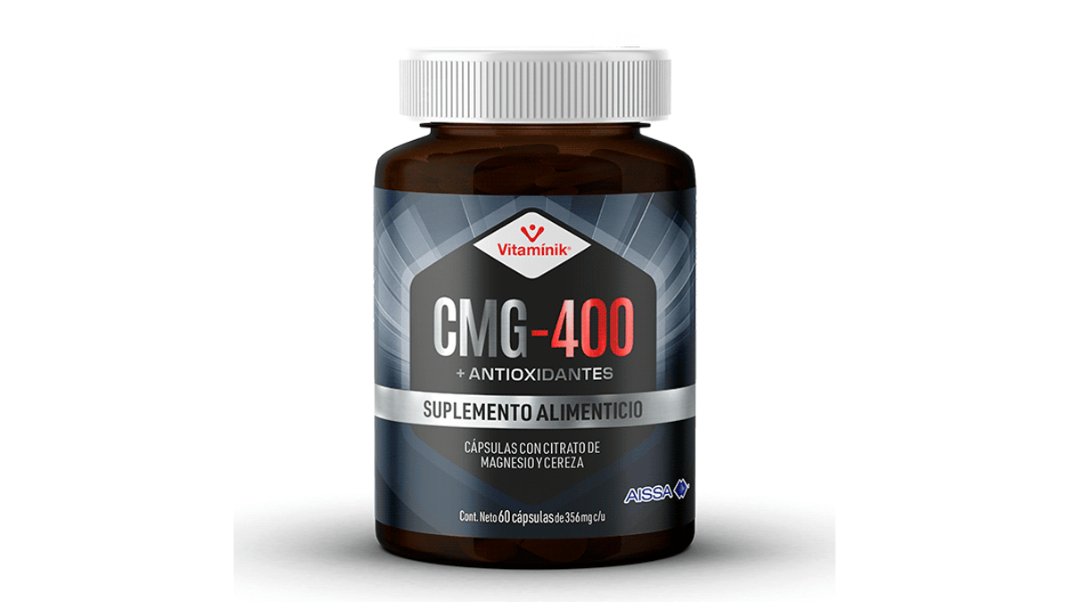 Magnesio Citrato 400 mg 60 Cápsulas CMG-400 | Antioxidantes y Relajación