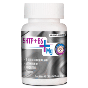 Magnesio + 5HTP + Vitamina B6 60 Cápsulas | Sueño, Estrés y Bienestar